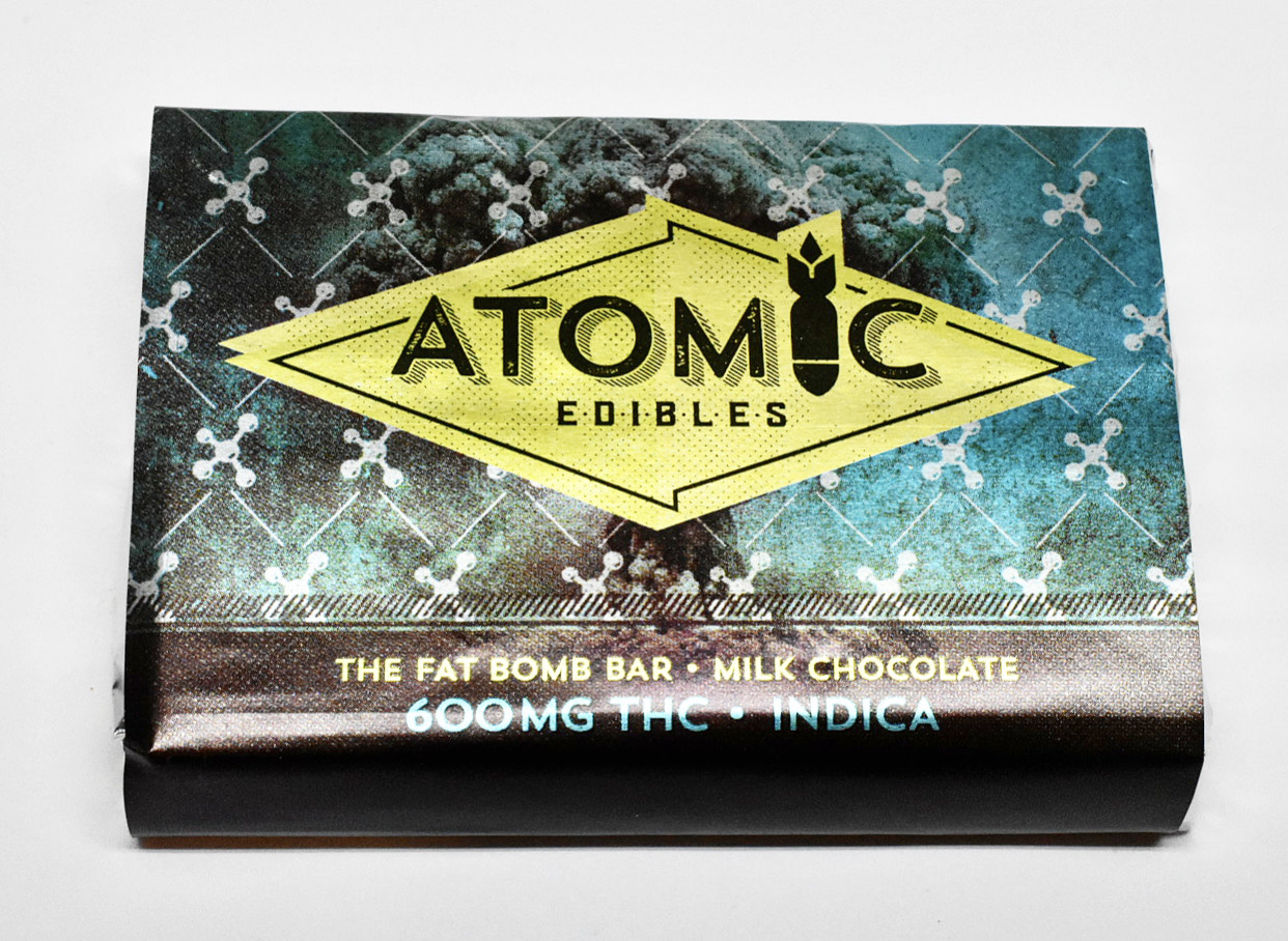 Atomic Edibles: FAT BOMB Bar – 600mg THC