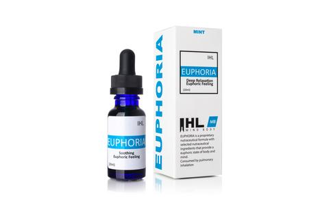 IHL Euphoria Relaxing Organic Compounds Essential Oil Vape Liquid – Mint Flavor (No Cbd)